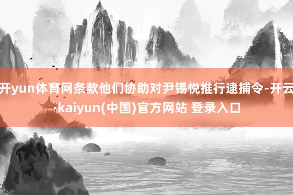 开yun体育网条款他们协助对尹锡悦推行逮捕令-开云·kaiyun(中国)官方网站 登录入口